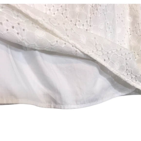 Lilly Pulitzer Daisy Eyelet Crop Top Resort White - Picture 5 of 10